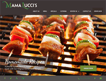 Tablet Screenshot of mamaluccis.com